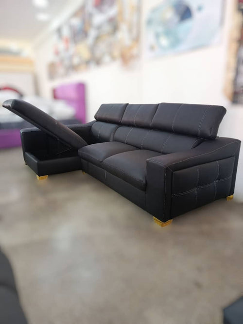 Mueble de lujo semi cuero